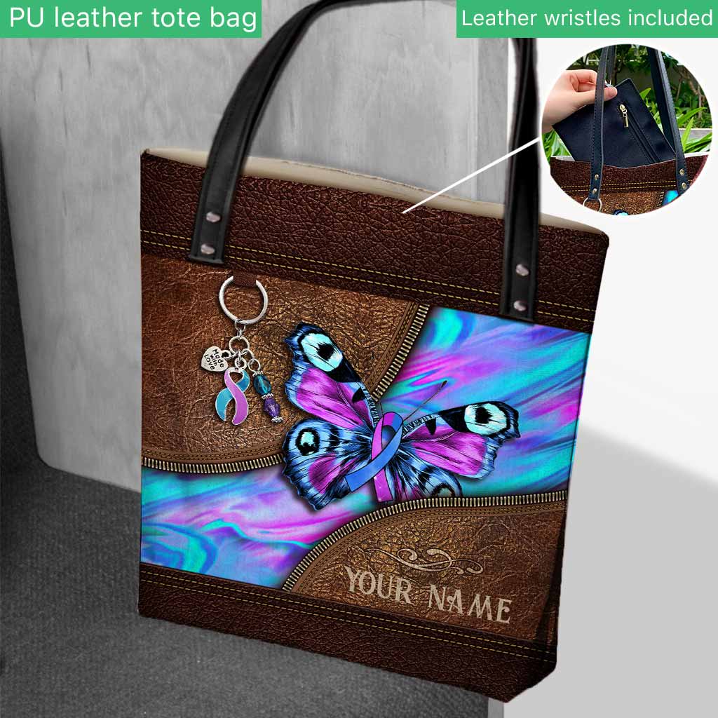 Love Butterfly - Suicide Prevention Personalized  Tote Bag