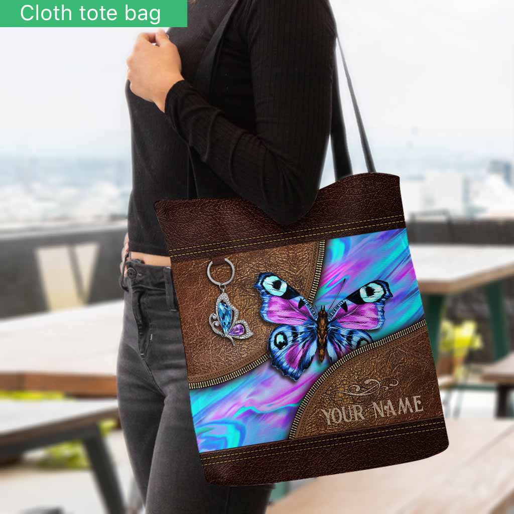 Love Butterfly Personalized  Tote Bag