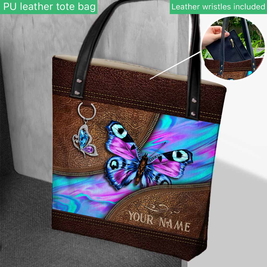 Love Butterfly Personalized  Tote Bag