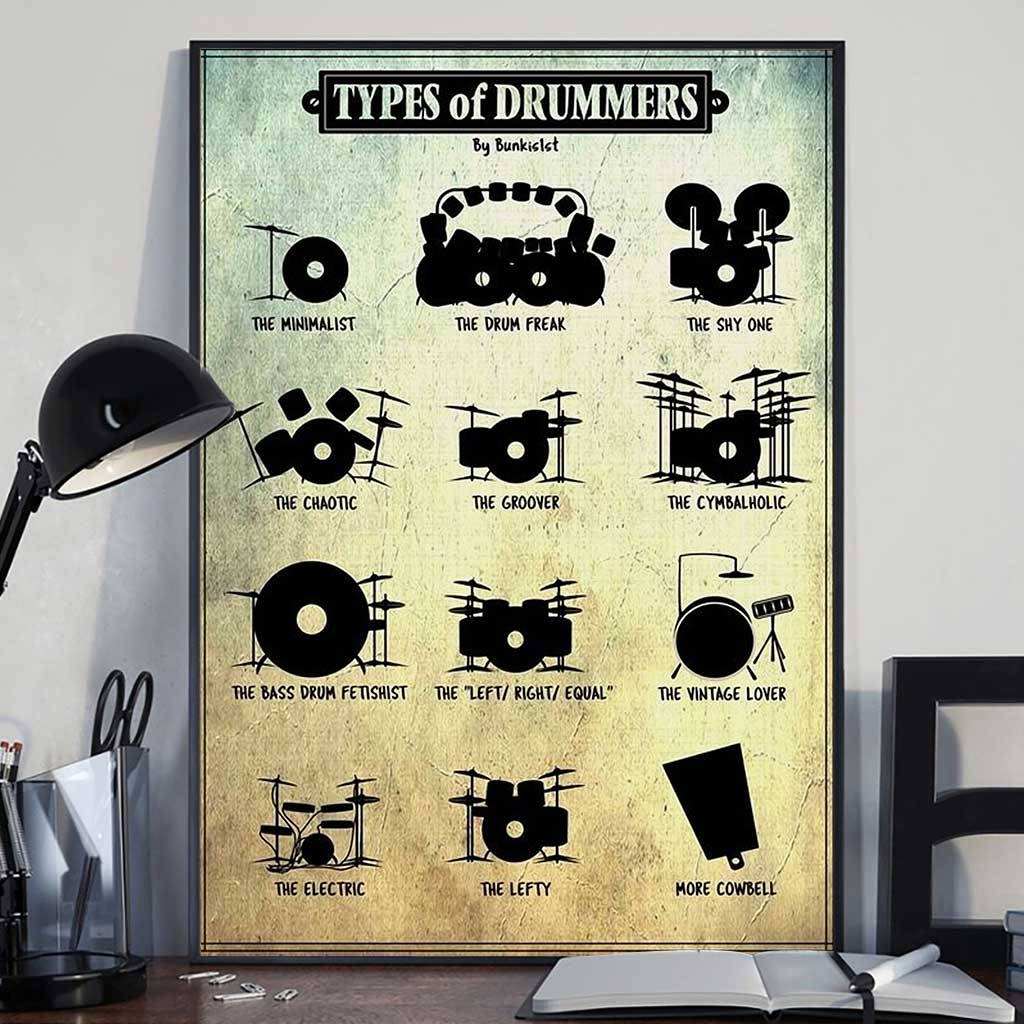 Types Of Drummers Poster 082021