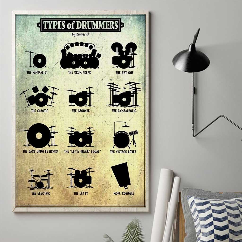 Types Of Drummers Poster 082021