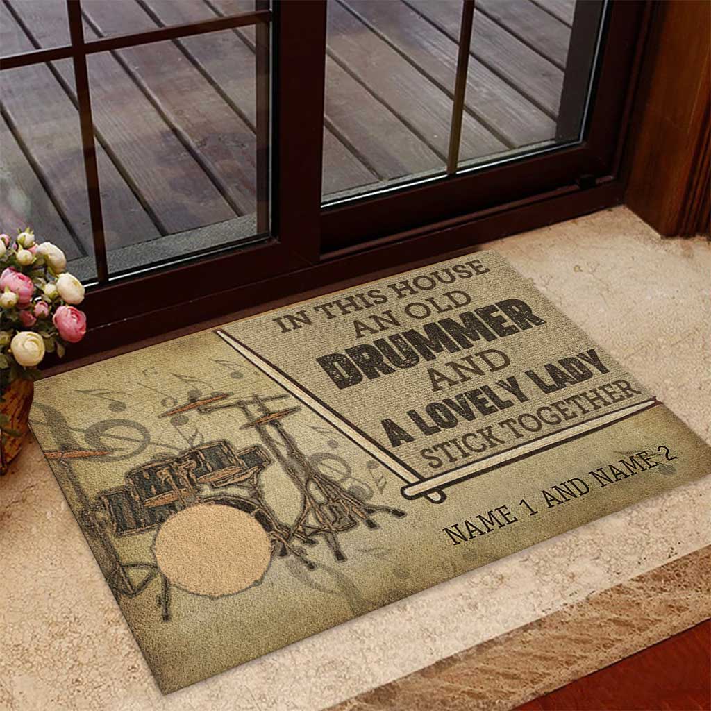 In This House - Drummer Personalized Doormat 082021