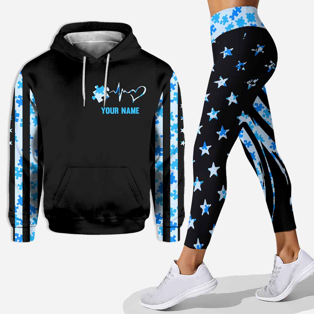 It's Okay To Be Different - Personalized Autism Awareness Hoodie and Leggings