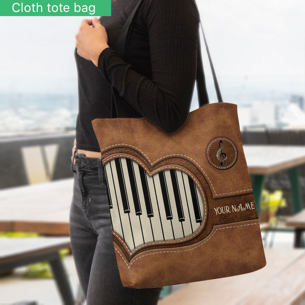 Piano Personalized  Tote Bag