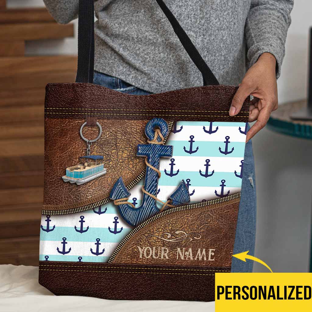 Love Pontoon Personalized  Tote Bag