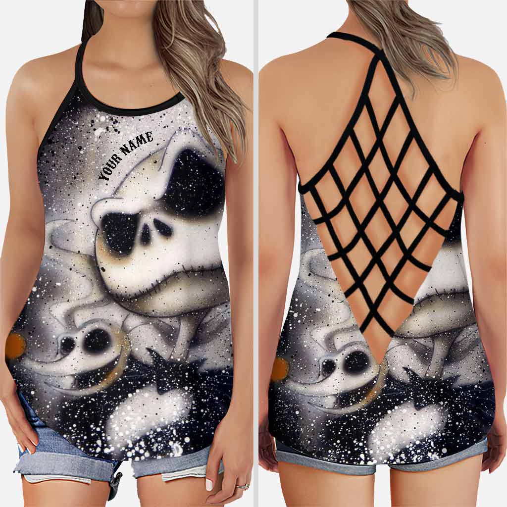 Hello Darkness My Old Friend Nightmare - Personalized Cross Tank Top and Leggings