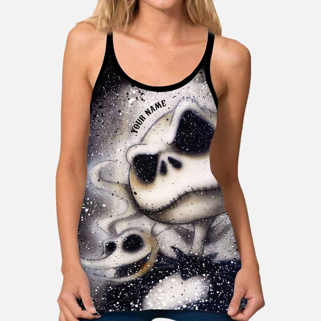 Hello Darkness My Old Friend Nightmare - Personalized Cross Tank Top and Leggings