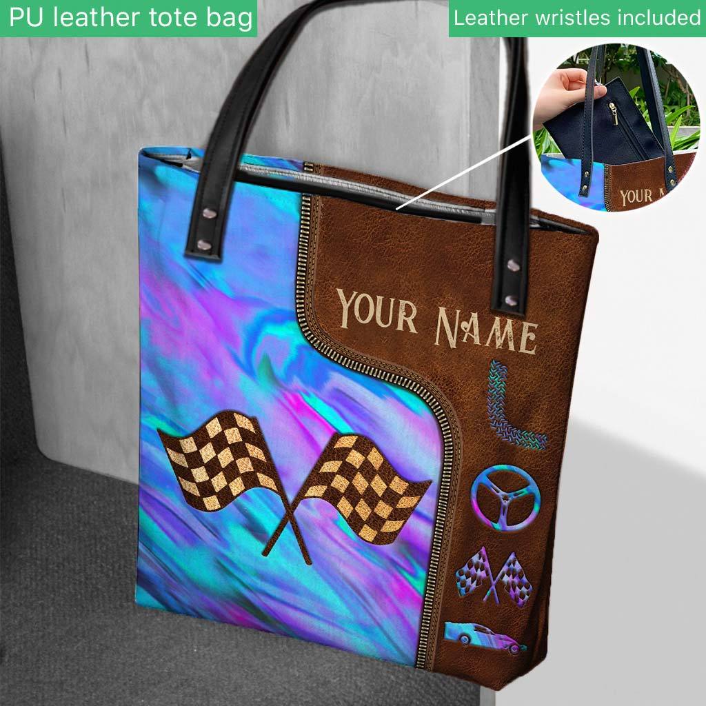 Love Racing Personalized  Tote Bag