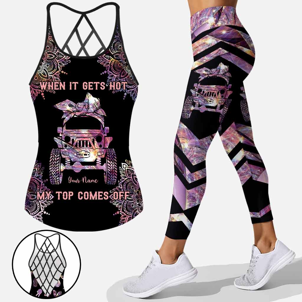 When It Gets Hot - Personalized Car Cross Tank Top and Leggings