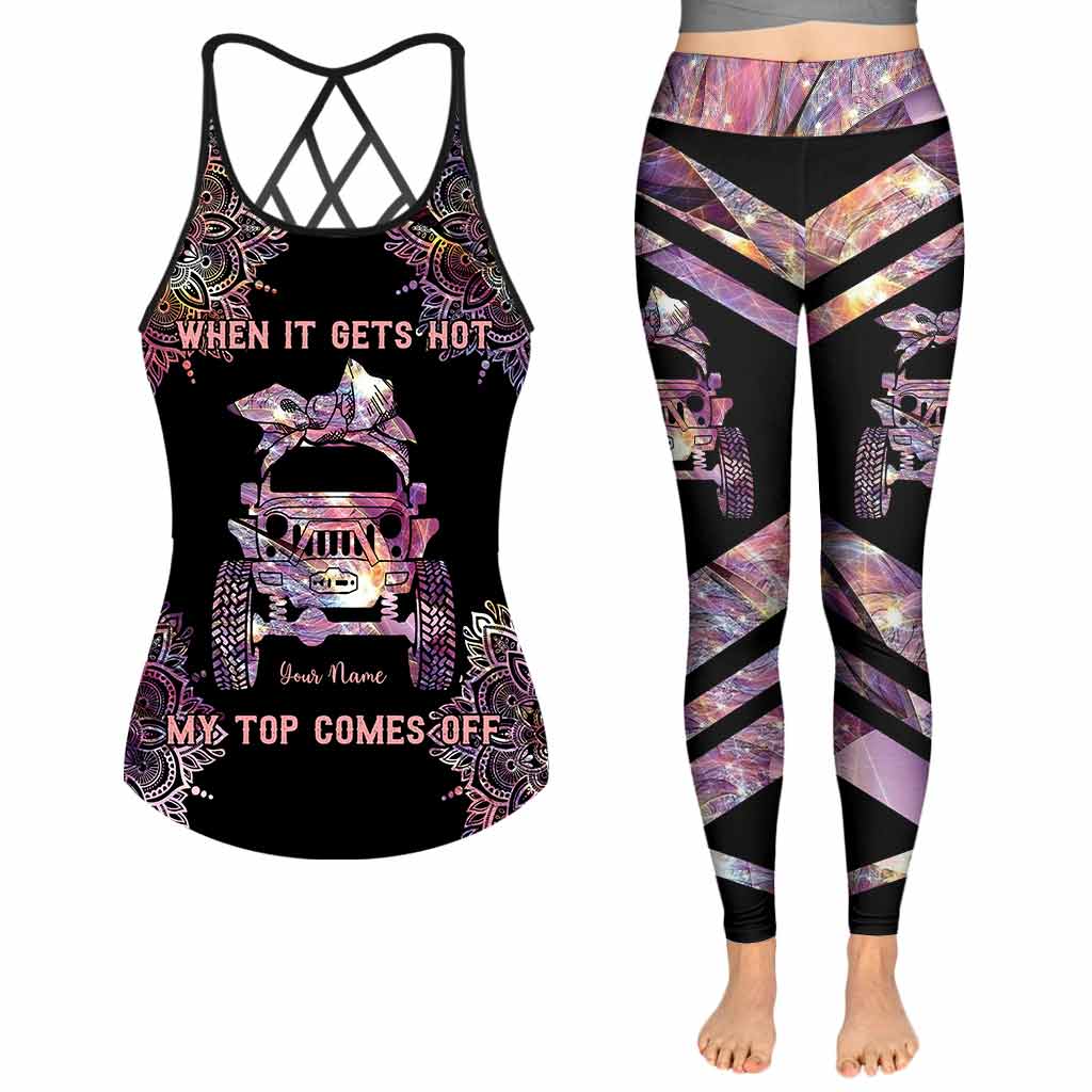 When It Gets Hot - Personalized Car Cross Tank Top and Leggings