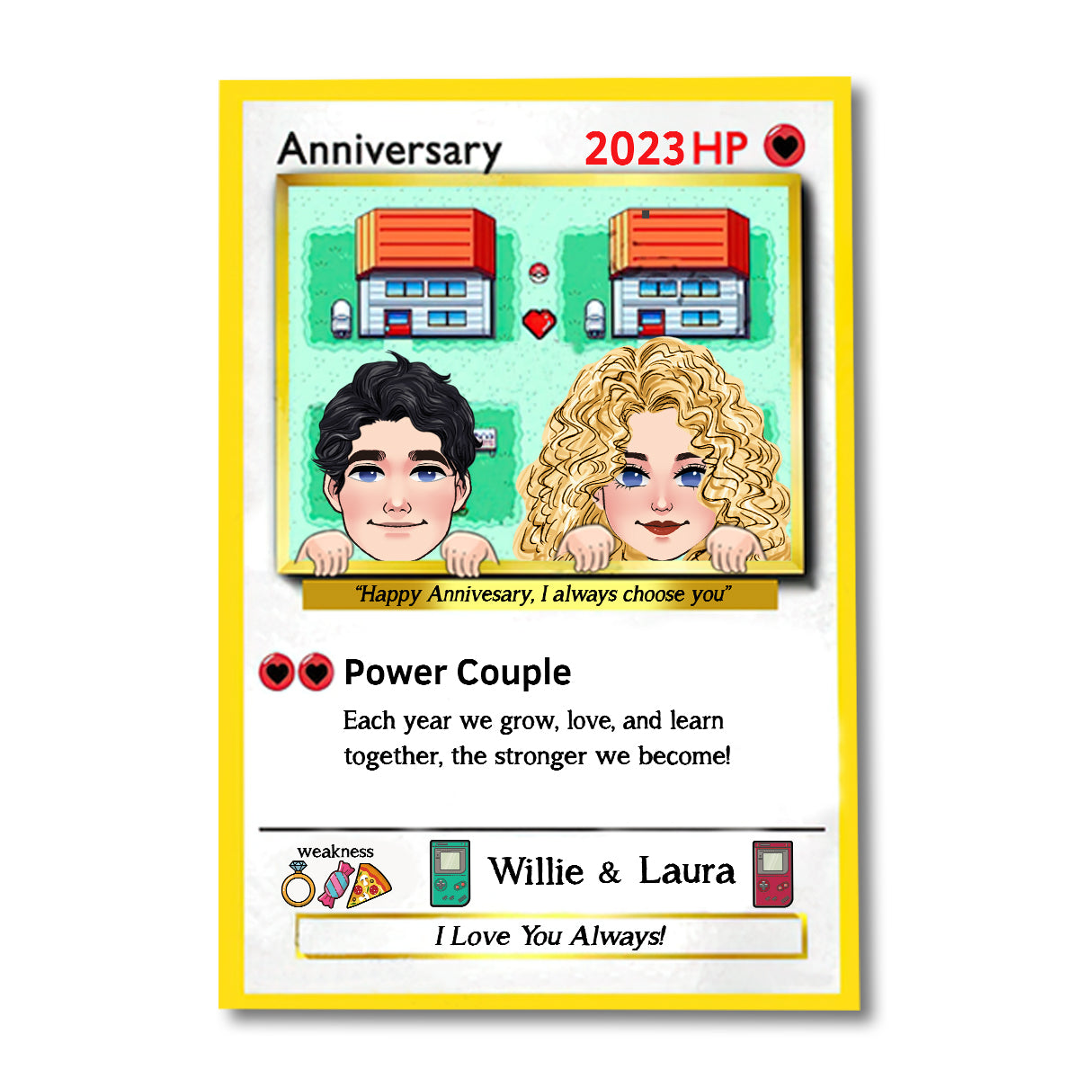 Power Couple - Personalized Monster Trainer Canvas and Poster