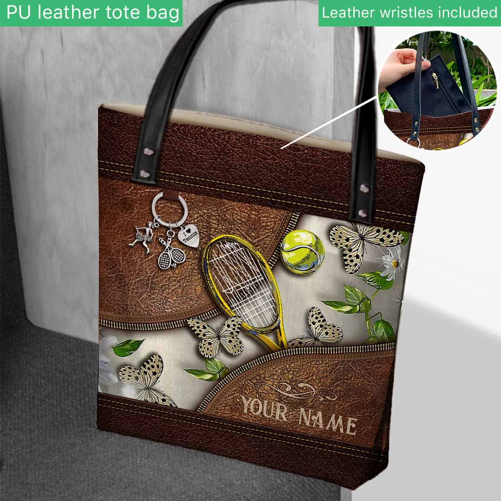Love Tennis Personalized  Tote Bag