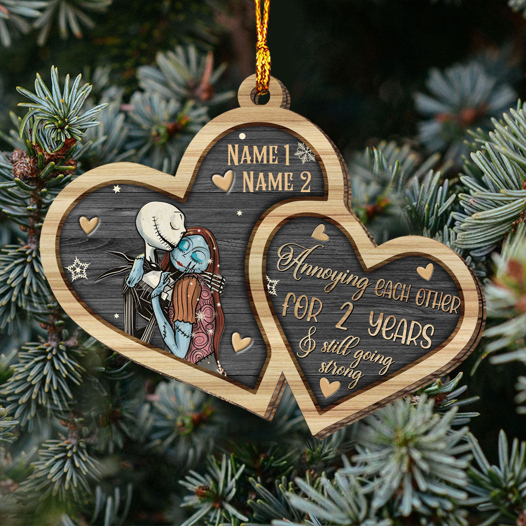 I'm Yours No Returns Or Refunds - Personalized Christmas Nightmare Layered Wood Ornament