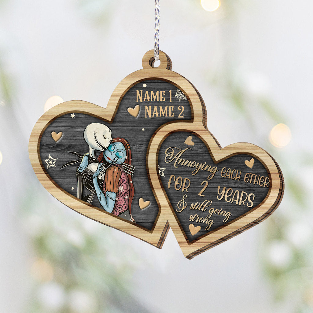 I'm Yours No Returns Or Refunds - Personalized Christmas Nightmare Layered Wood Ornament