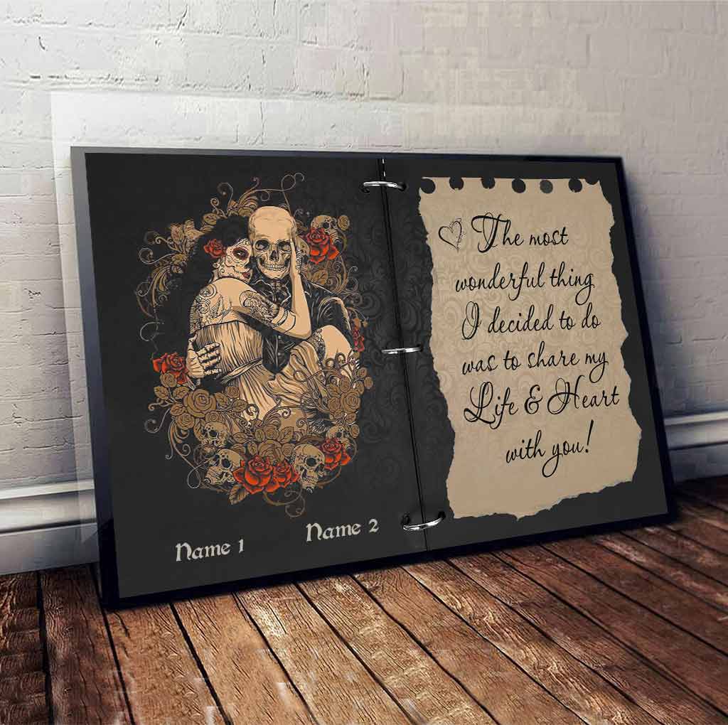 I Love You - Skull Personalized Poster