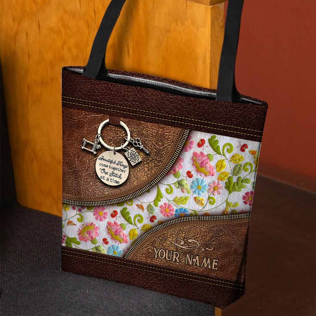 Quilting Personalized  Tote Bag