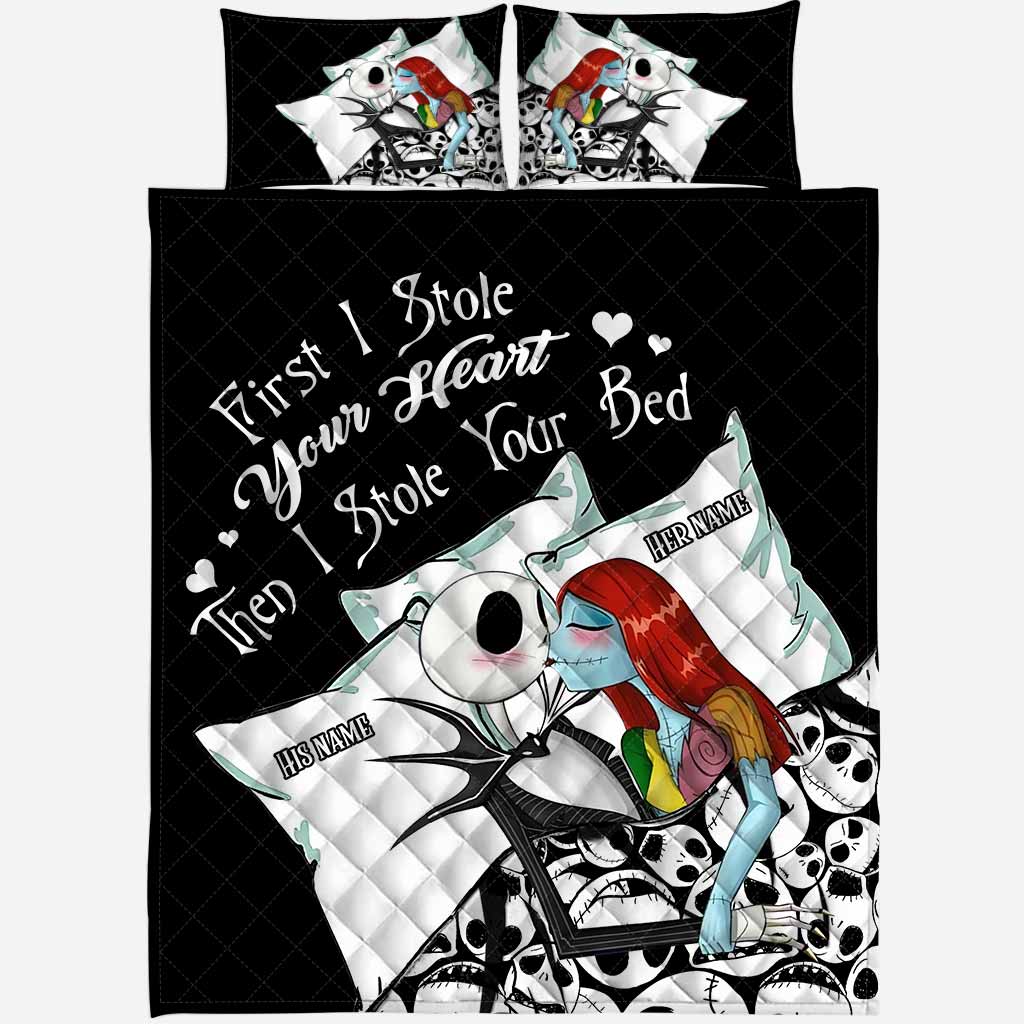 First I Stole Your Heart - Personalized Nightmare Quilt Set