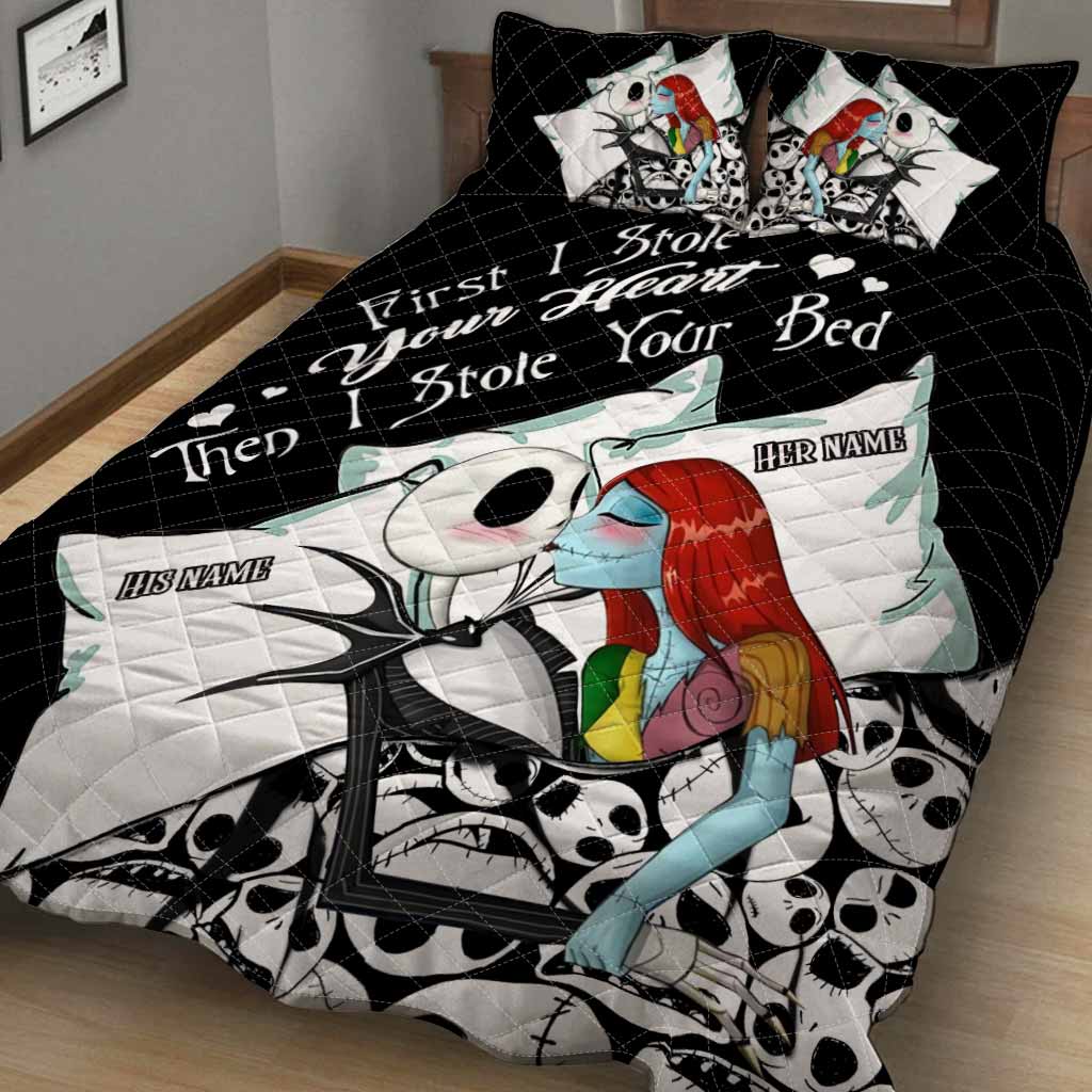 First I Stole Your Heart - Personalized Nightmare Quilt Set