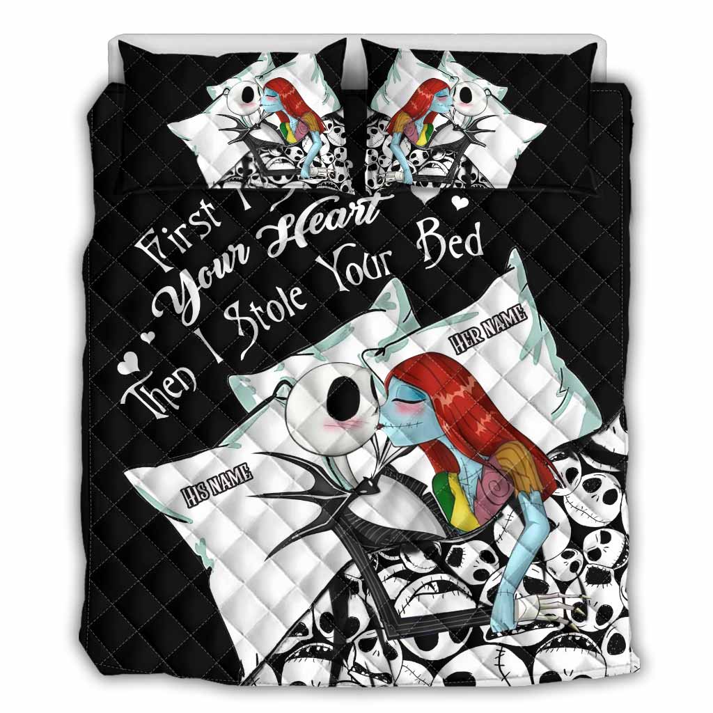 First I Stole Your Heart - Personalized Nightmare Quilt Set