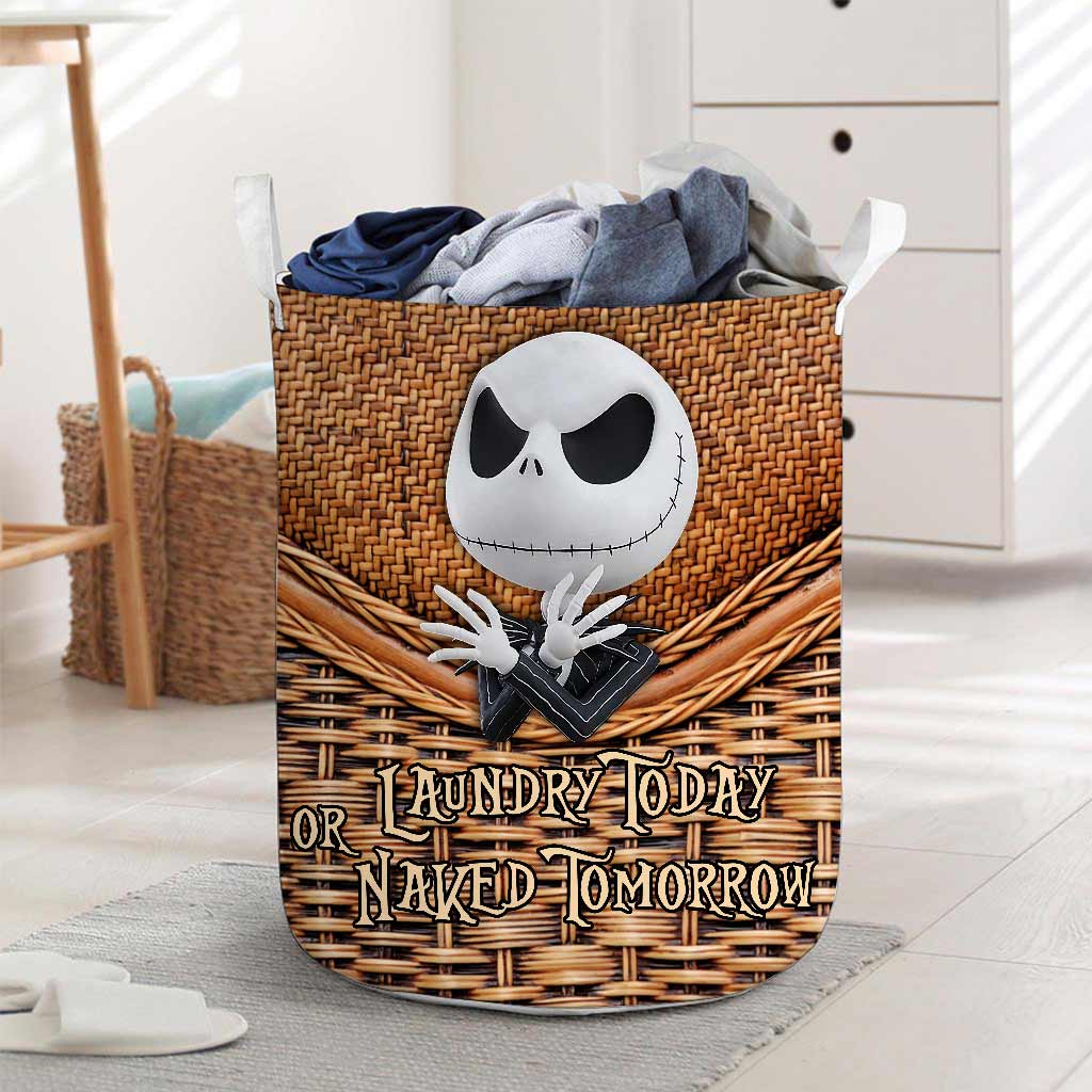 Laundry Today - Nightmare Laundry Basket With 3D Pattern Print