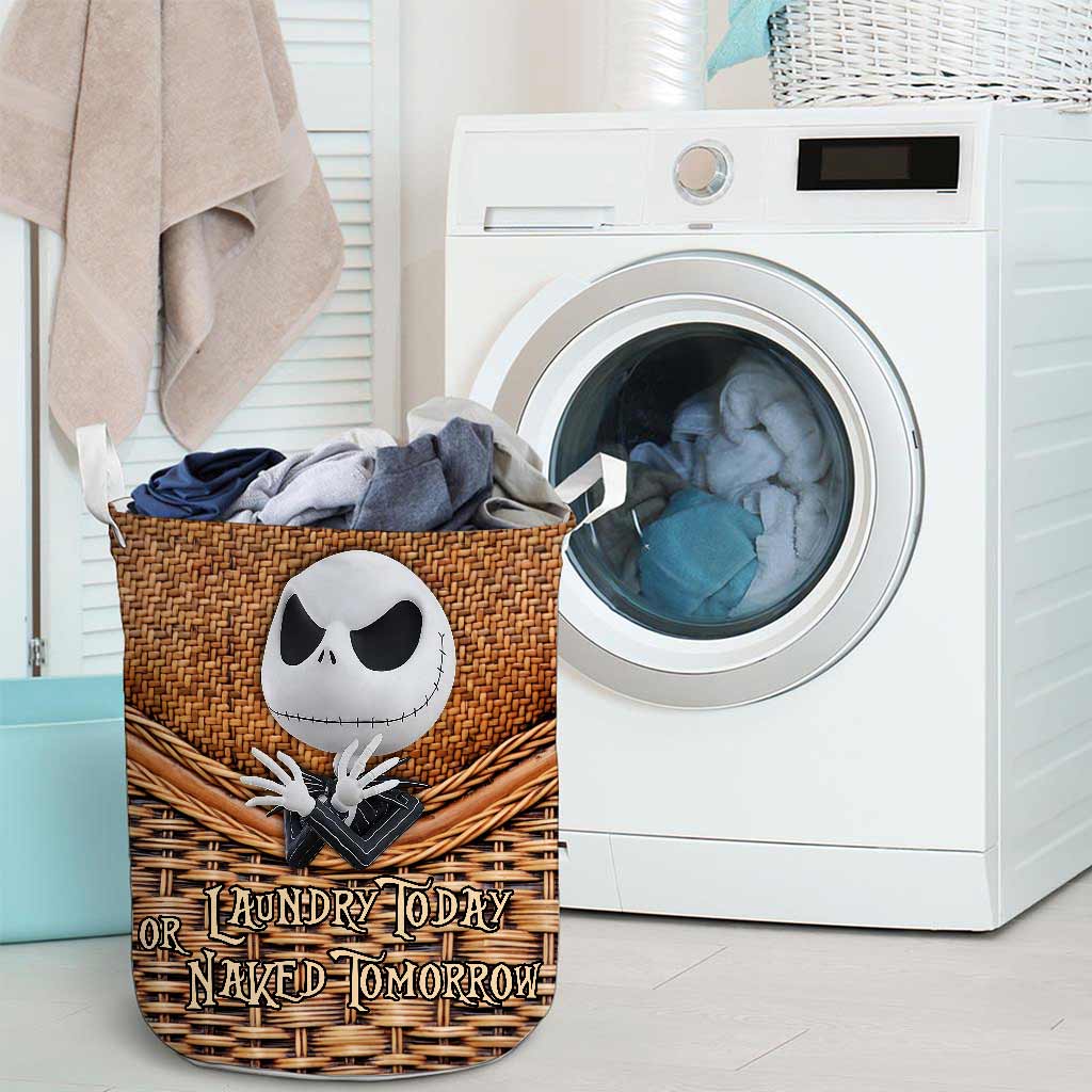 Laundry Today - Nightmare Laundry Basket With 3D Pattern Print