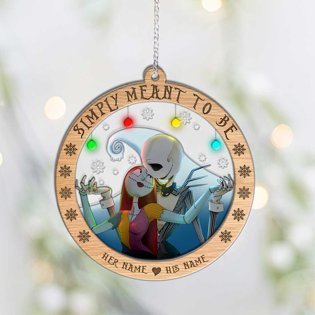 Simply Meant To Be - Personalized Christmas Nightmare Layers Mix Ornament