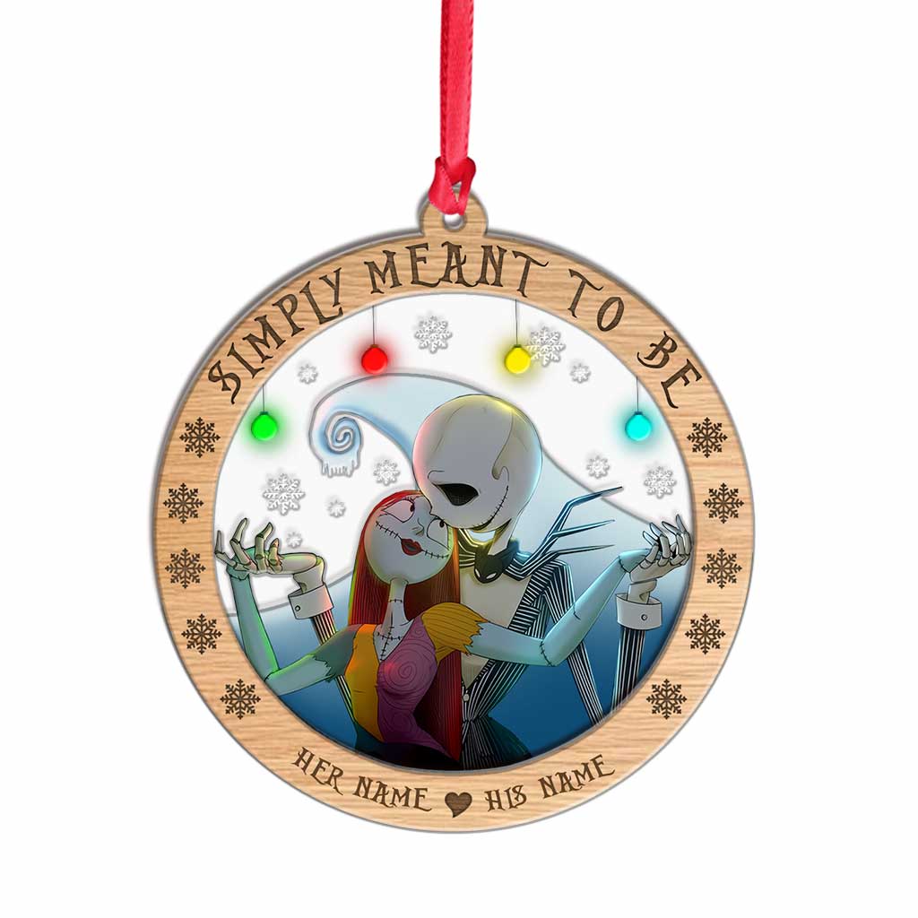 Simply Meant To Be - Personalized Christmas Nightmare Layers Mix Ornament