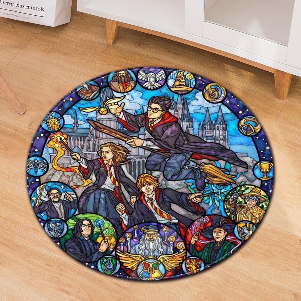 The Wizards The Magic World Round Rug