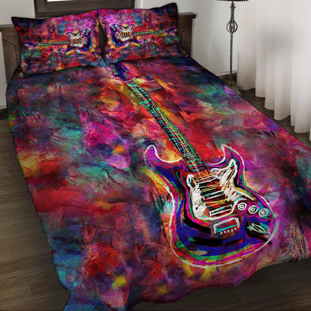 Guitar Quilt Bed Set