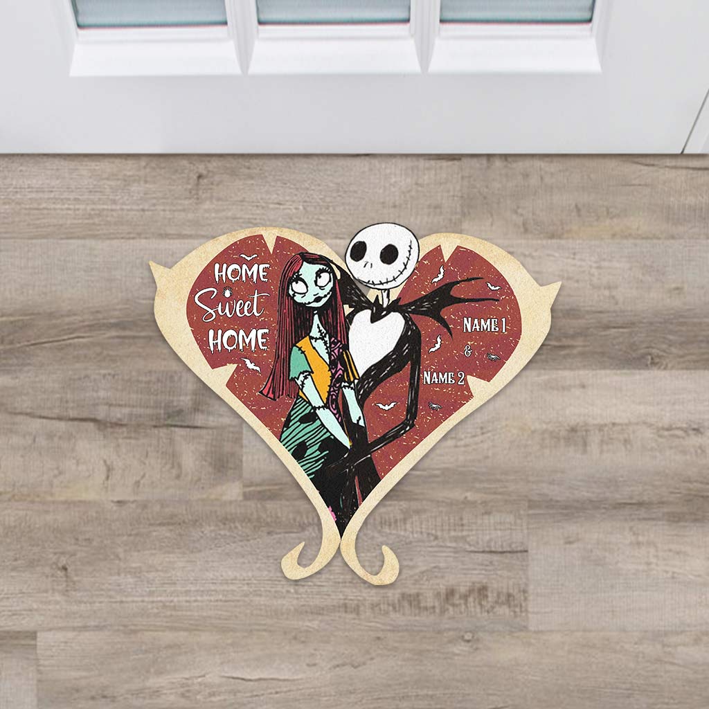 Home Sweet Home - Personalized Nightmare Shaped Doormat