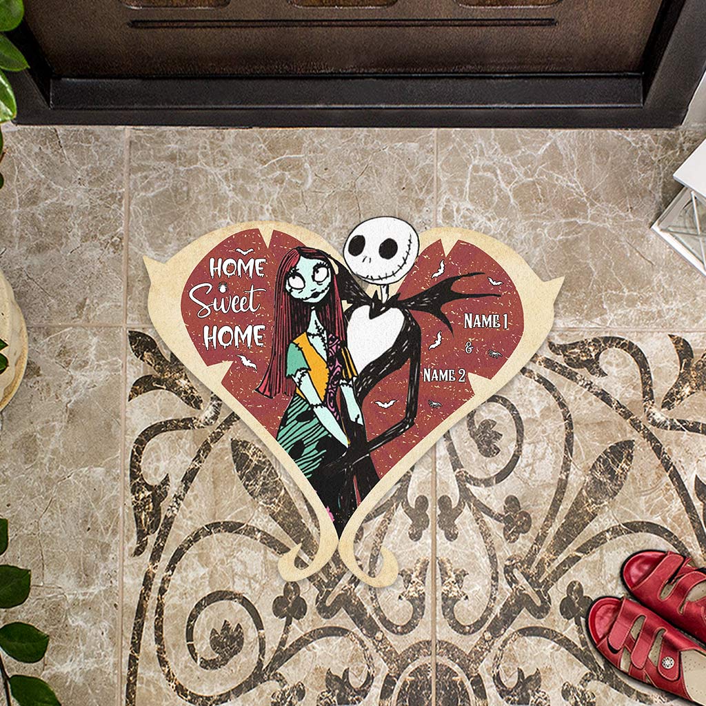 Home Sweet Home - Personalized Nightmare Shaped Doormat