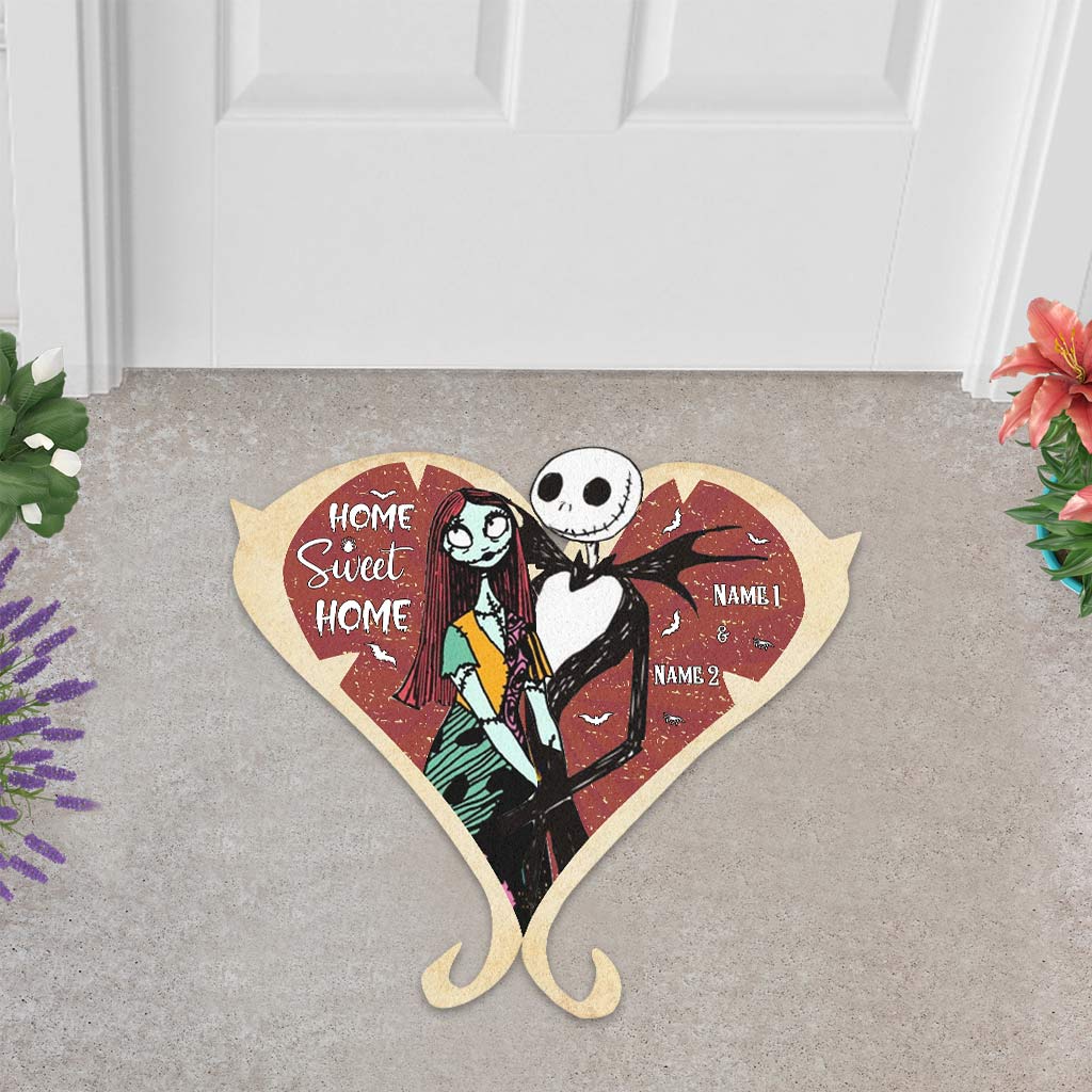 Home Sweet Home - Personalized Nightmare Shaped Doormat