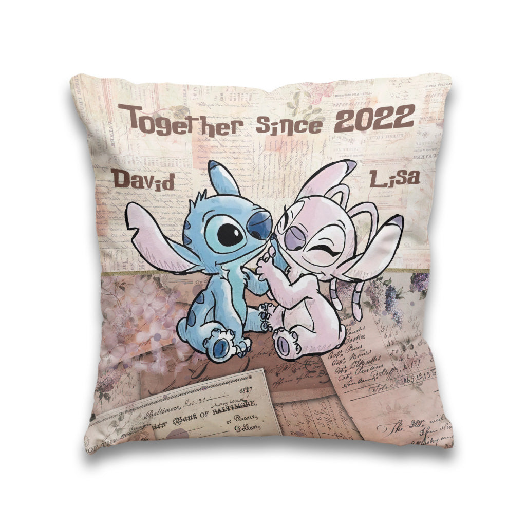 Together Since - Personalized Couple Ohana Throw Pillow