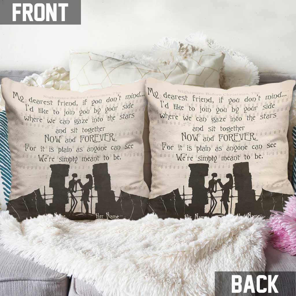 My Dearest Friend - Personalized Couple Nightmare Throw Pillow