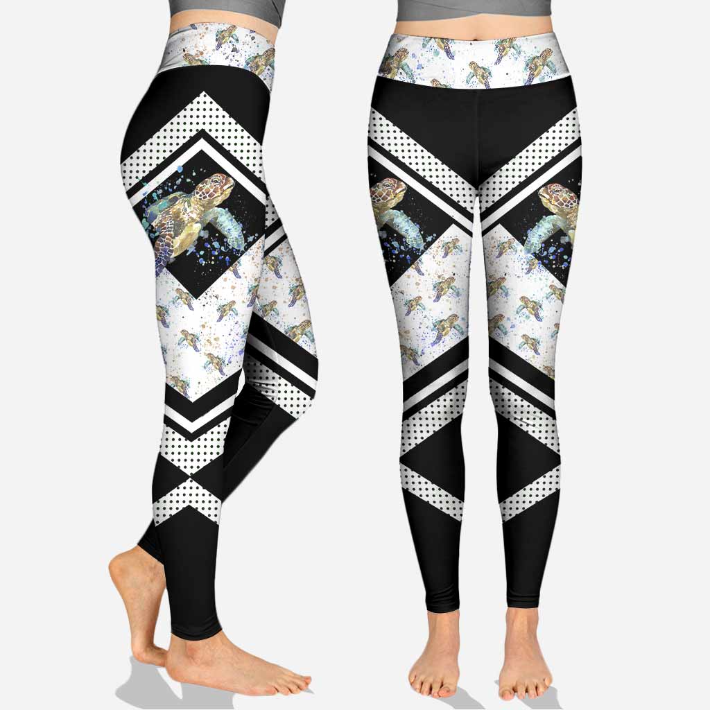 In A World Where You Can Be Anything - Personalized Turtle Hoodie And Leggings