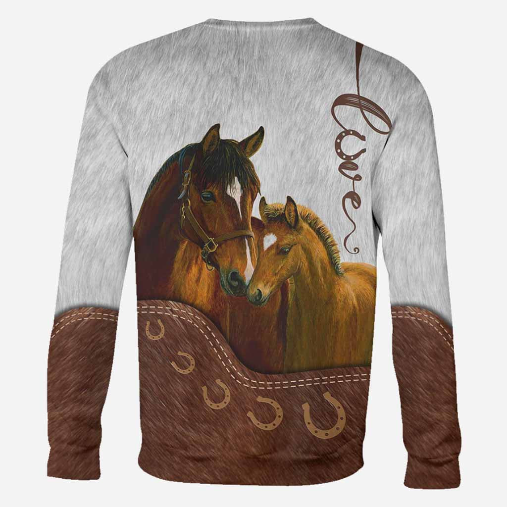 Love Horses - Personalized All Over T-shirt and Hoodie