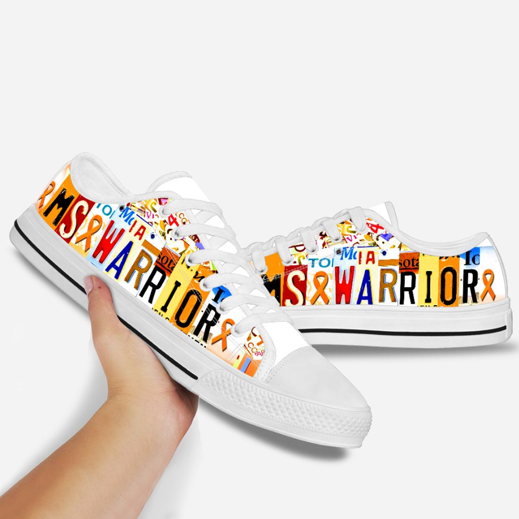 MS Warrior - Multiple Sclerosis Awareness Low Top Shoes