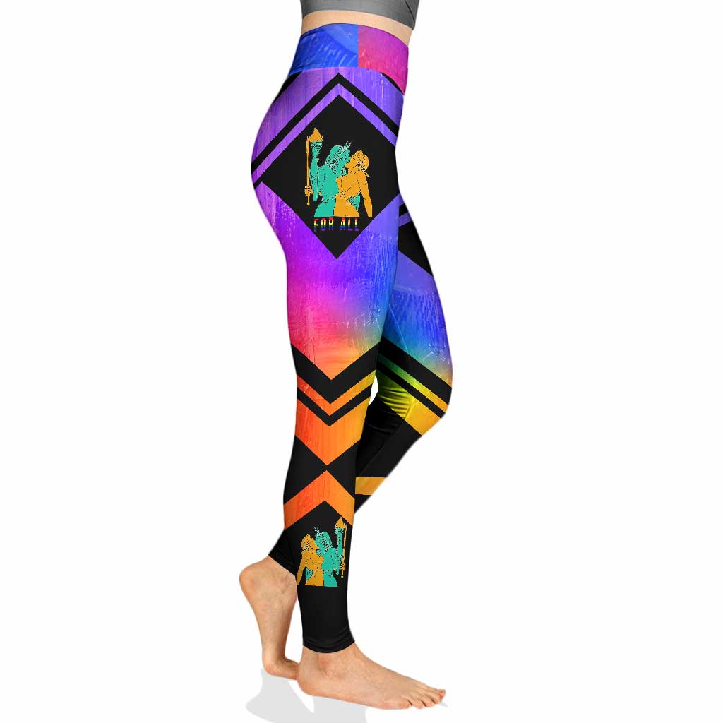 Justice And Liberty For All - LGBT Support Leggings