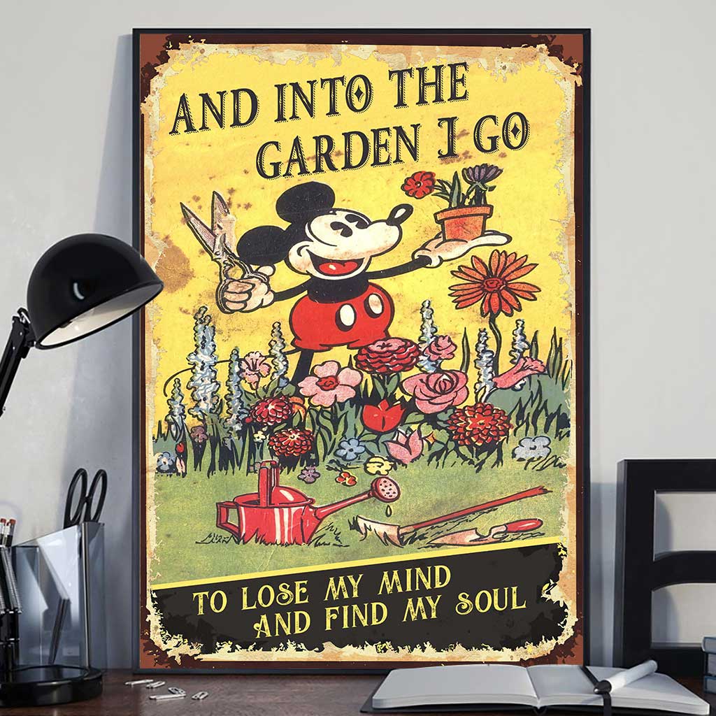 And Into The Garden I Go - Gardening Poster