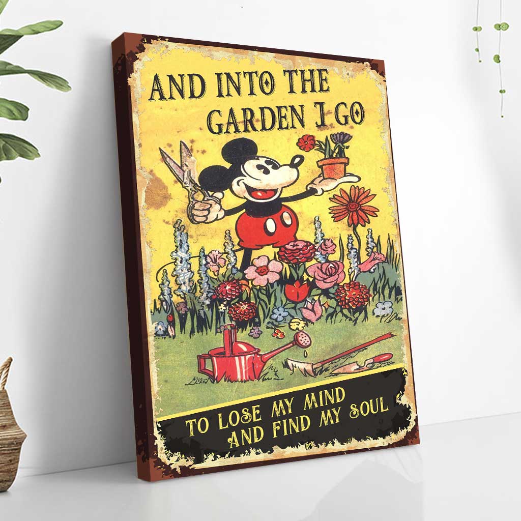 And Into The Garden I Go - Gardening Poster