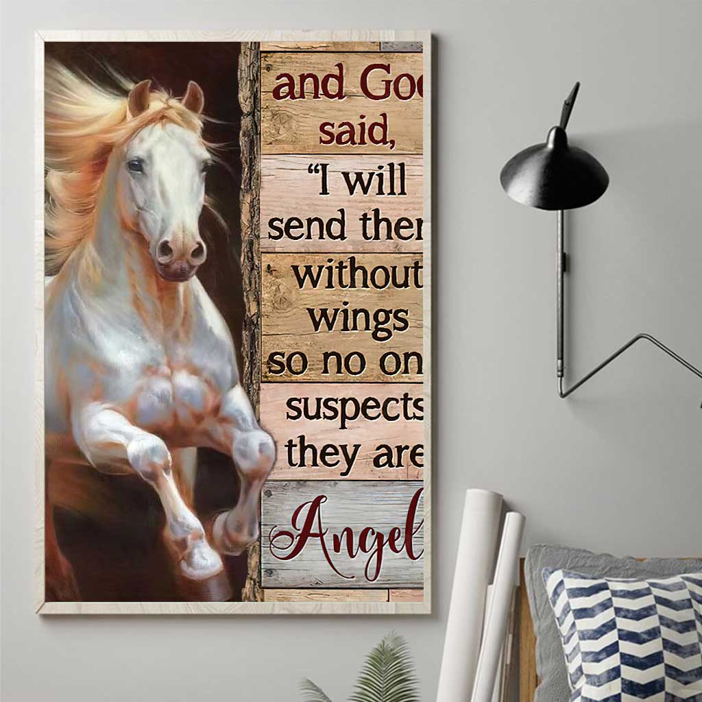 They Are Angels - Horse Poster