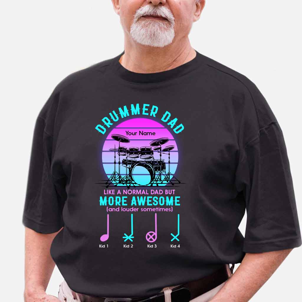 Drummer Dad - Personalized Father's Day T-shirt and Hoodie