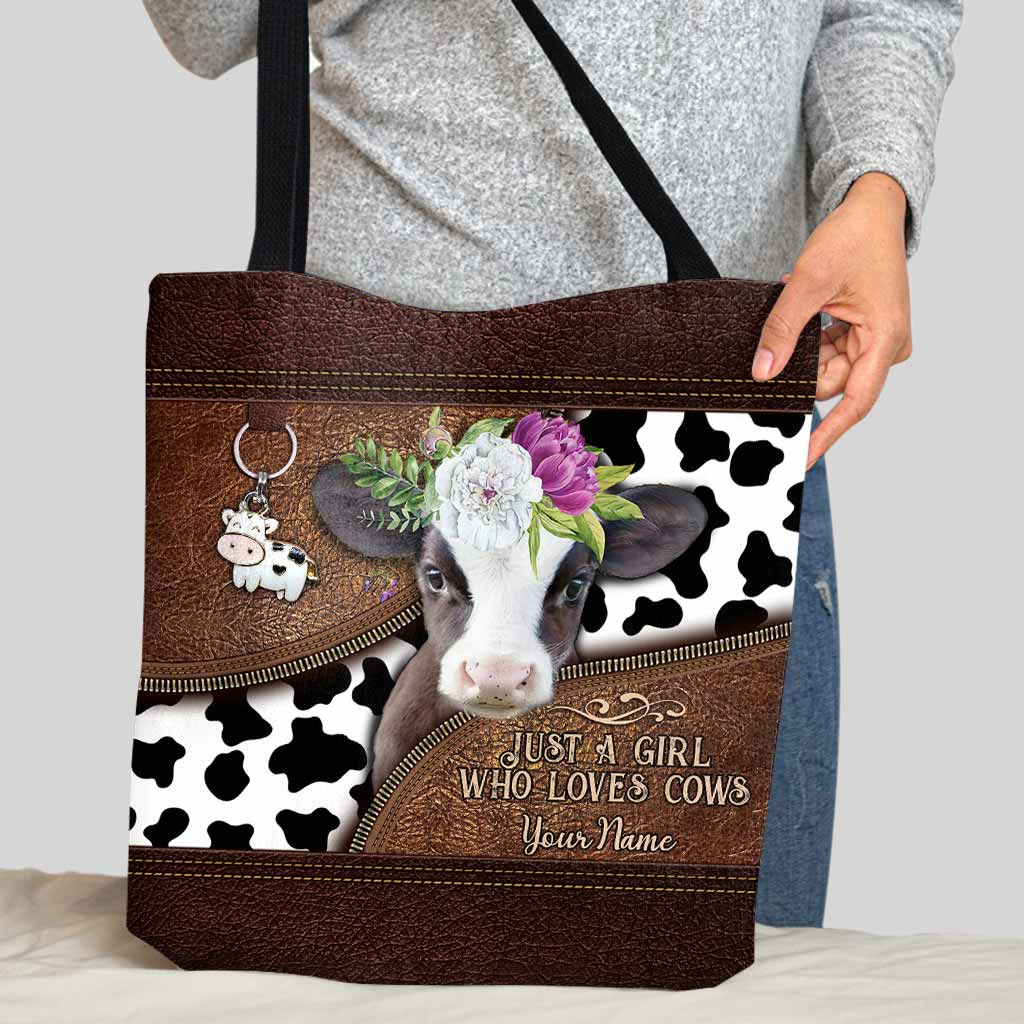 Just A Girl Who Loves Cows - Personalized Tote Bag