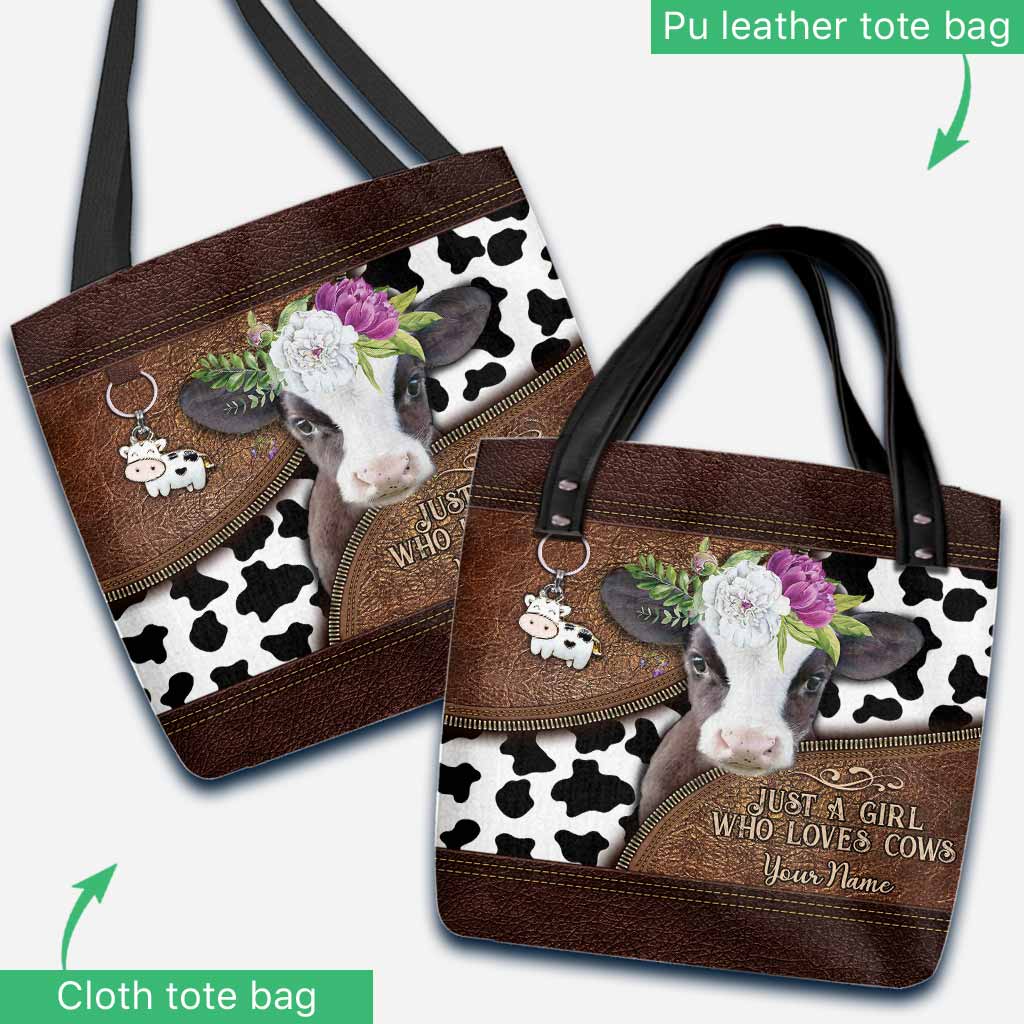 Just A Girl Who Loves Cows - Personalized Tote Bag