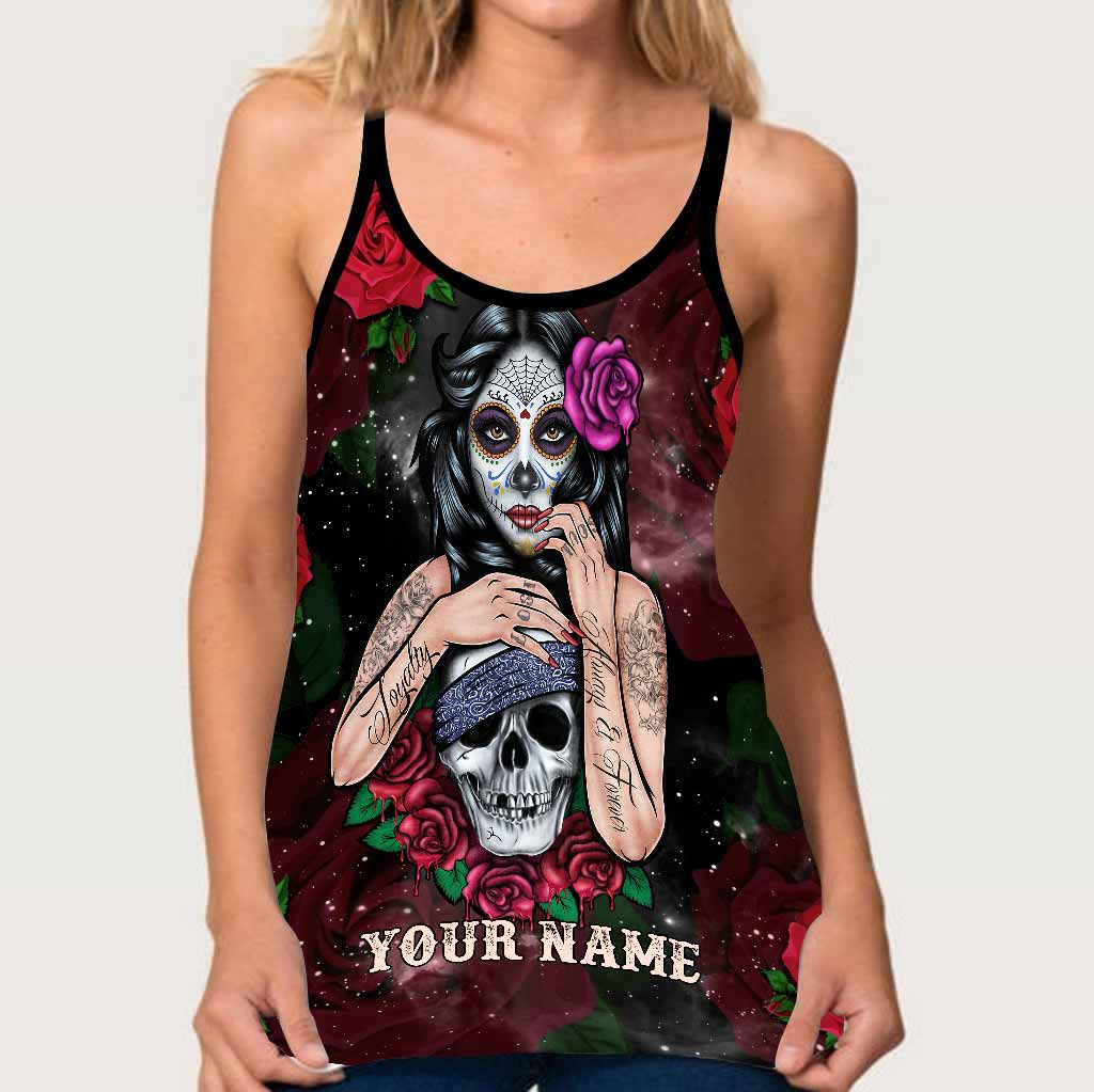 You Are - Skull Personalized Cross Tank Top