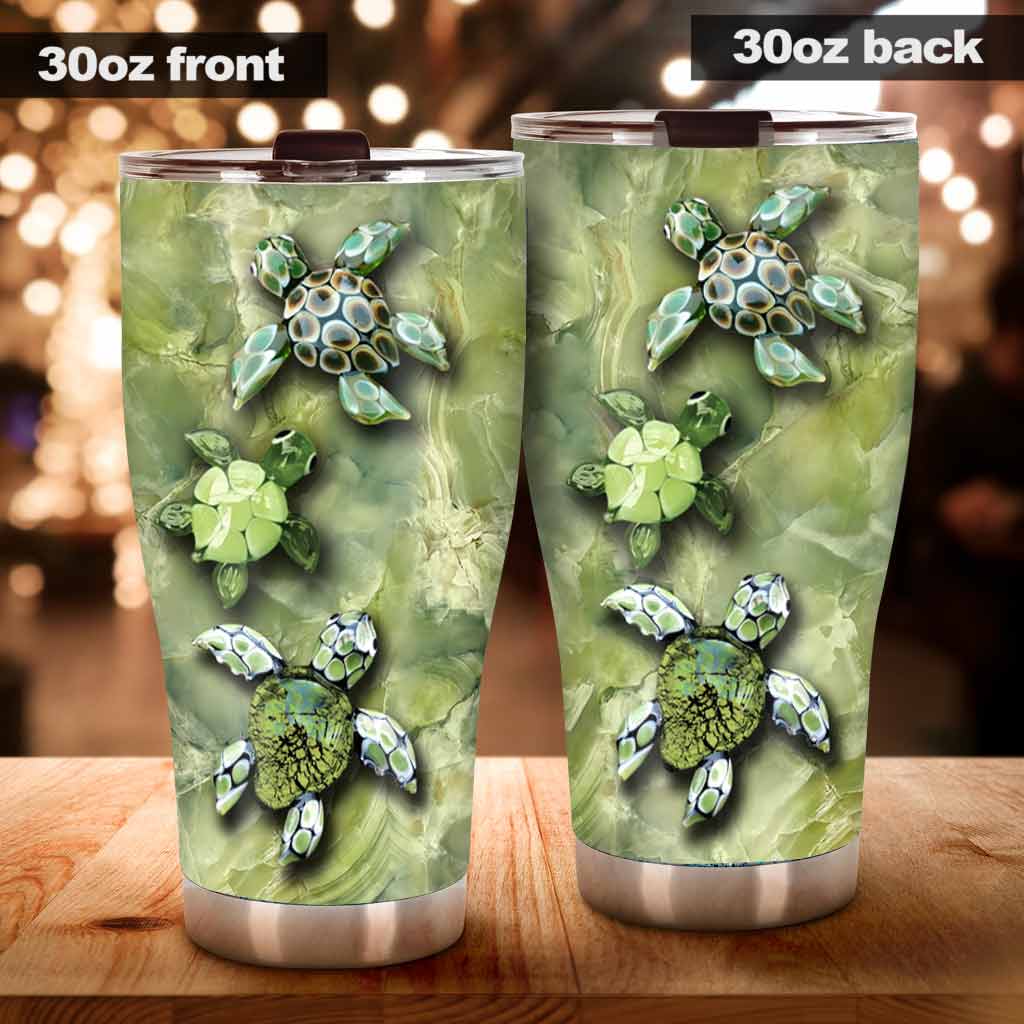 Salty Lil' Beach - Turtle 3D Printed Tumbler