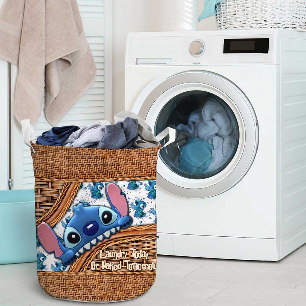Laundry Today - Ohana Laundry Basket With 3D Pattern Print
