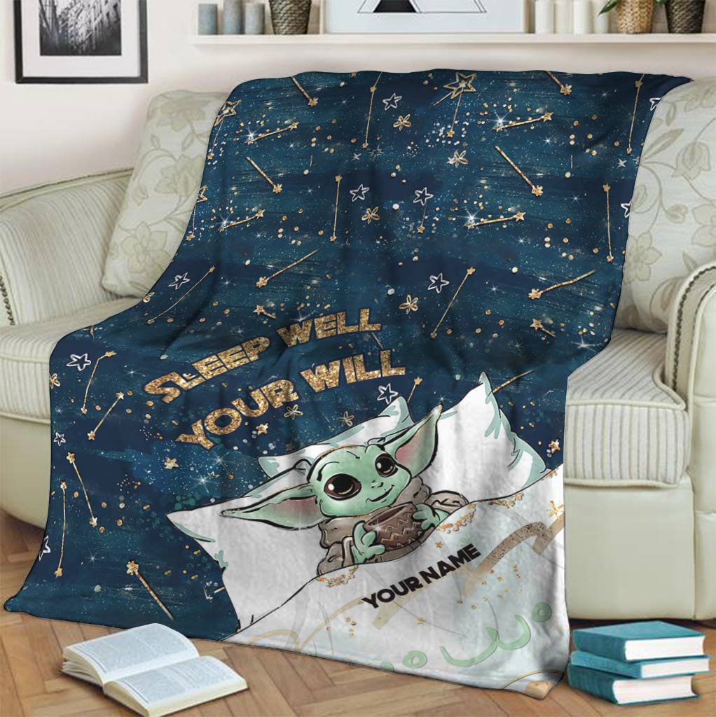 Sleep Well You Will - Personalized The Force Blanket