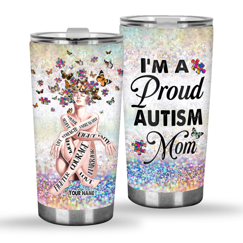 Autism Mom - Personalized Autism Awareness Tumbler