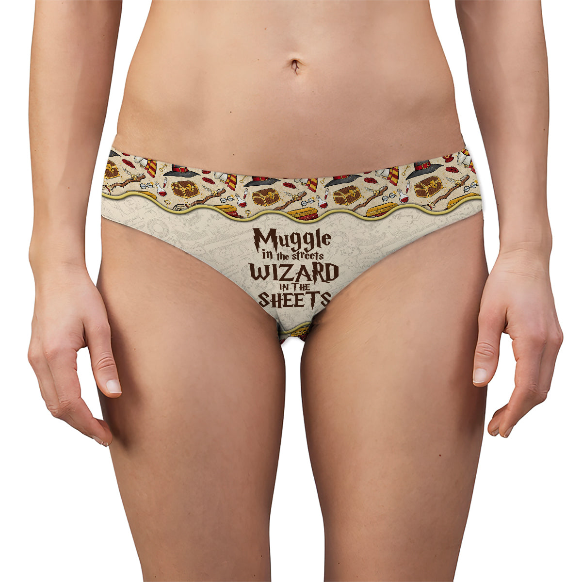 Muggle In The Streets Wizard In The Sheets - Personalized The Magic World Women Briefs & Men Boxer Briefs